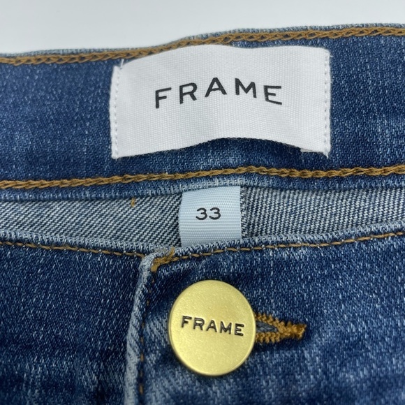 FRAME Le Cut Off Denim Jean Shorts in Williams - Picture 8 of 10